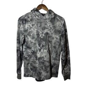 Lululemon Textured Tech Hoodie Mens Small Diamond Dye Rhino Gray‎ Retail $148